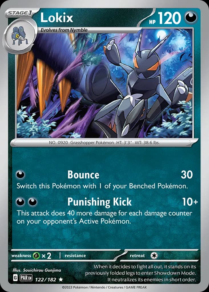 Lokix — Paradox Rift 122 Pokémon card