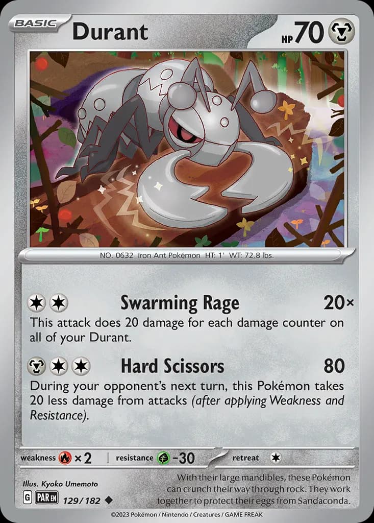 Durant — Paradox Rift 129 Pokémon card