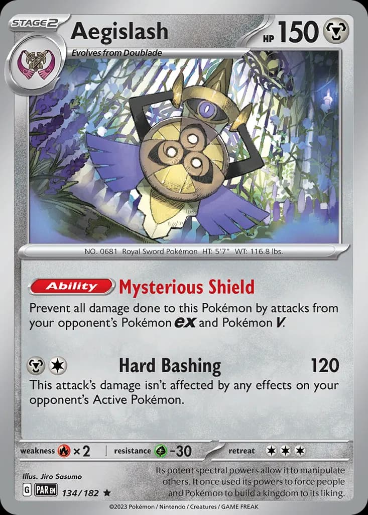Aegislash — Paradox Rift 134 Pokémon card