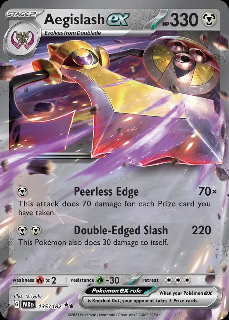 Aegislash ex — Paradox Rift 135 Pokémon card