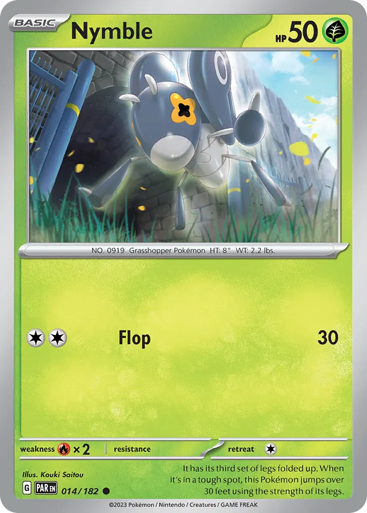 Nymble — Paradox Rift 14 Pokémon card