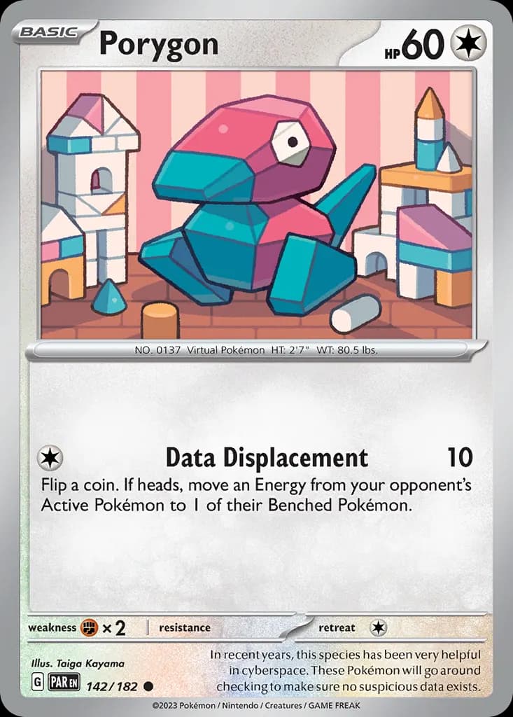 Porygon — Paradox Rift 142 Pokémon card
