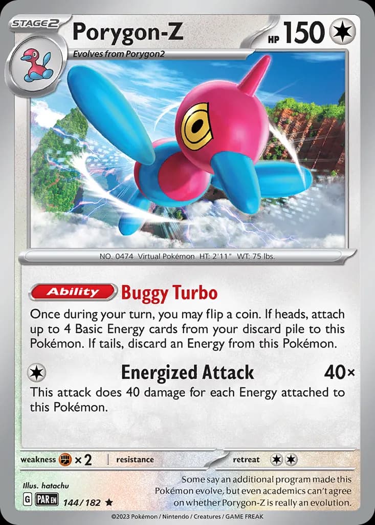 Porygon-Z — Paradox Rift 144 Pokémon card