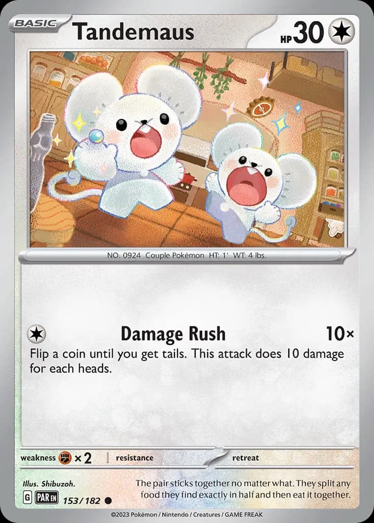 Tandemaus — Paradox Rift 153 Pokémon card