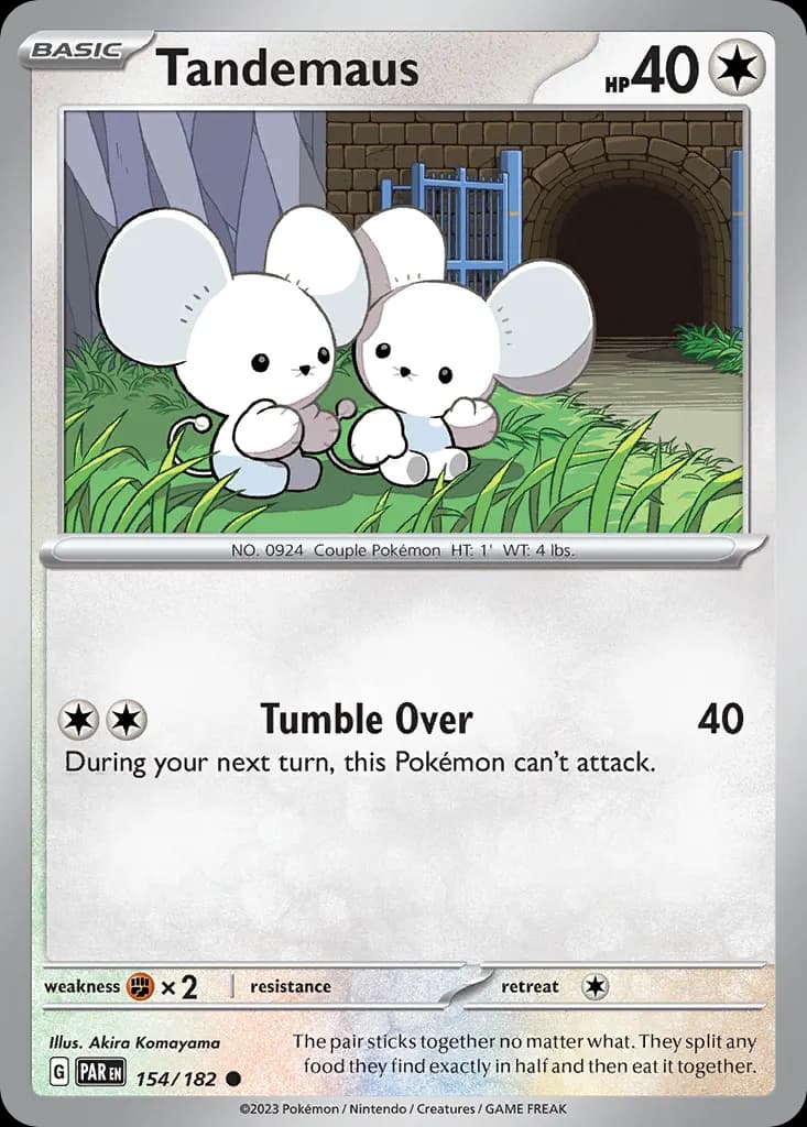 Tandemaus — Paradox Rift 154 Pokémon card