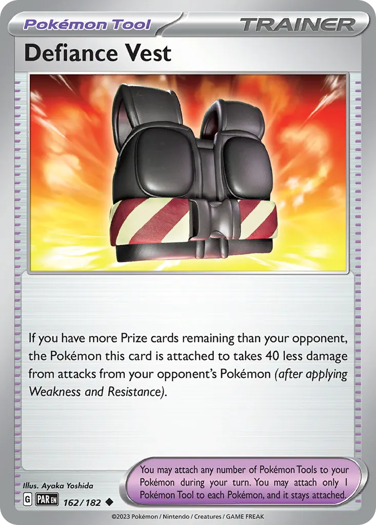 Defiance Vest — Paradox Rift 162 Pokémon card