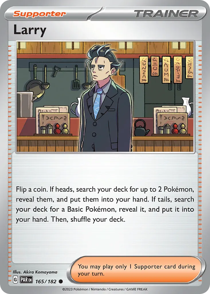 Larry — Paradox Rift 165 Pokémon card