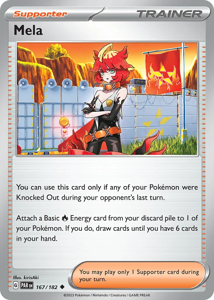 Mela — Paradox Rift 167 Pokémon card