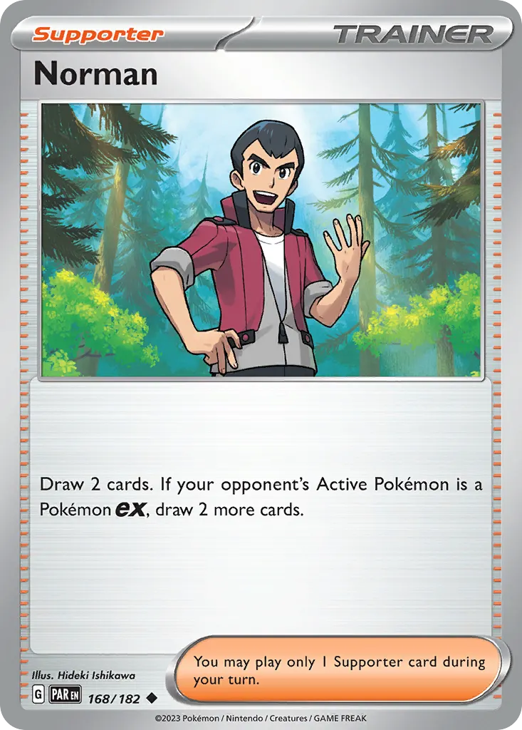 Norman — Paradox Rift 168 Pokémon card
