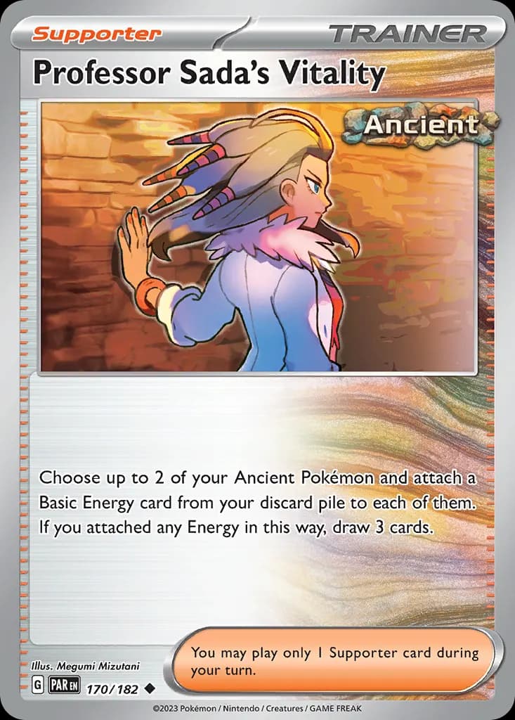 Professor Sada's Vitality — Paradox Rift 170 Pokémon card