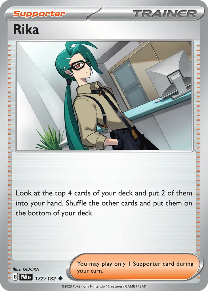 Rika — Paradox Rift 172 Pokémon card