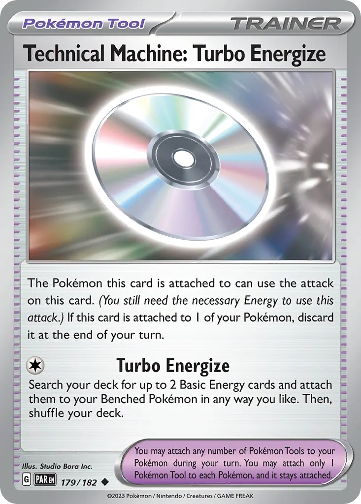 Technical Machine: Turbo Energize — Paradox Rift 179 Pokémon card
