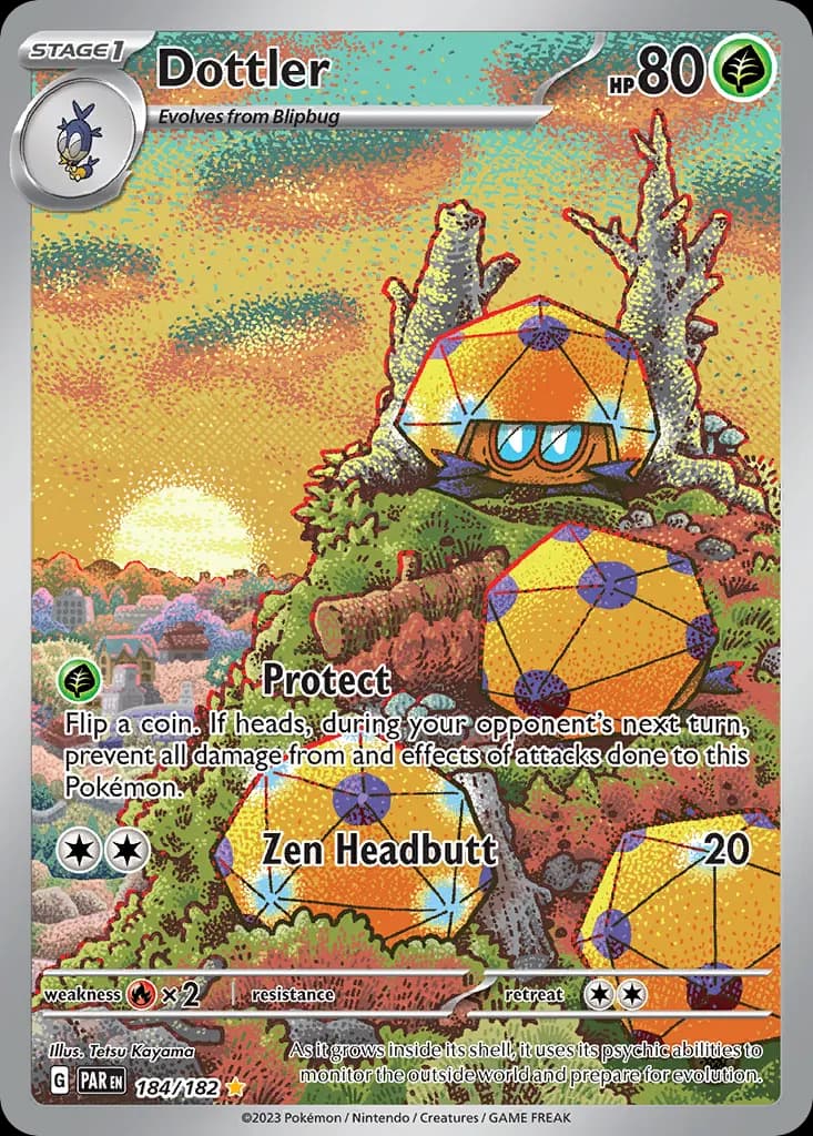 Dottler — Paradox Rift 184 Pokémon card