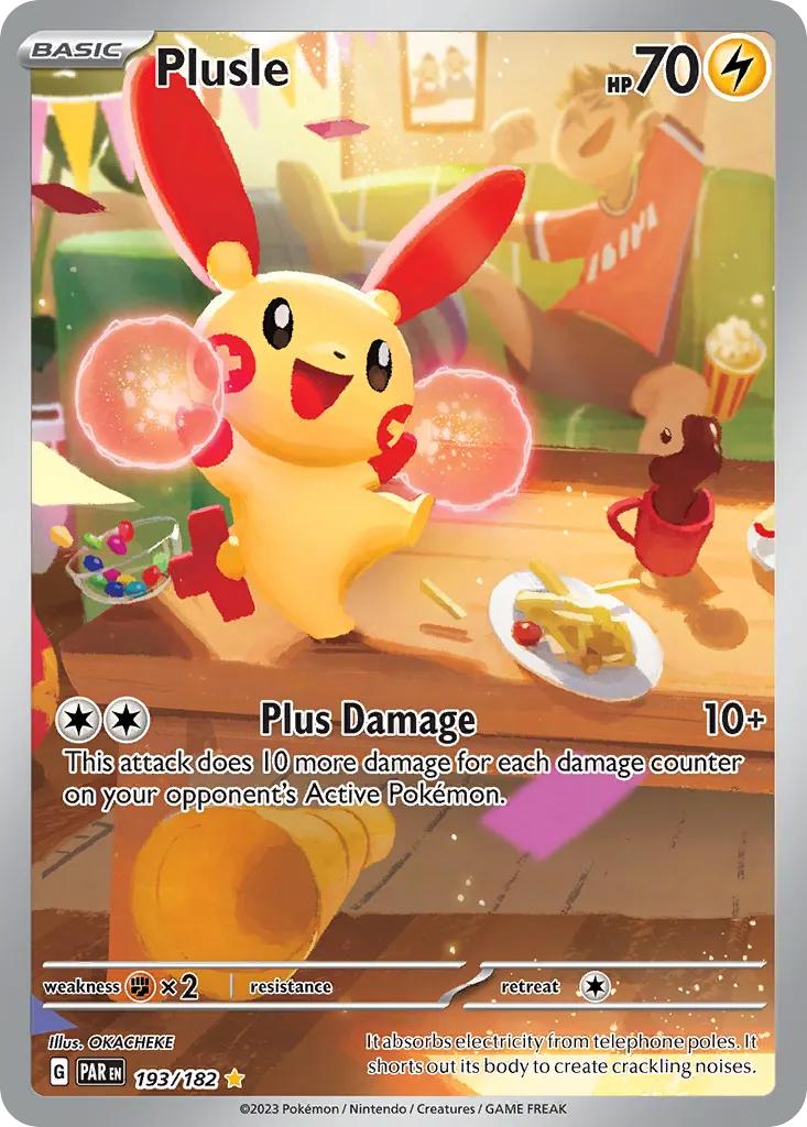 Plusle — Paradox Rift 193 Pokémon card