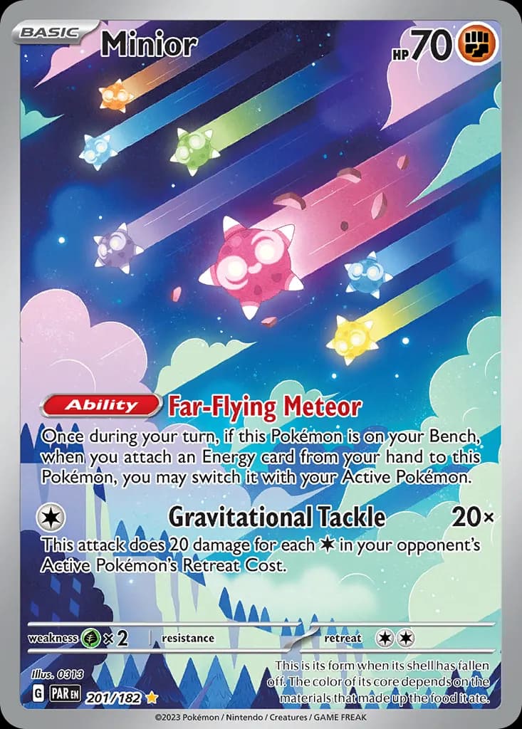 Minior — Paradox Rift 201 Pokémon card