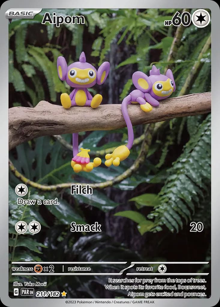 Aipom — Paradox Rift 211 Pokémon card