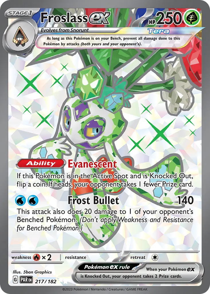 Froslass ex — Paradox Rift 217 Pokémon card