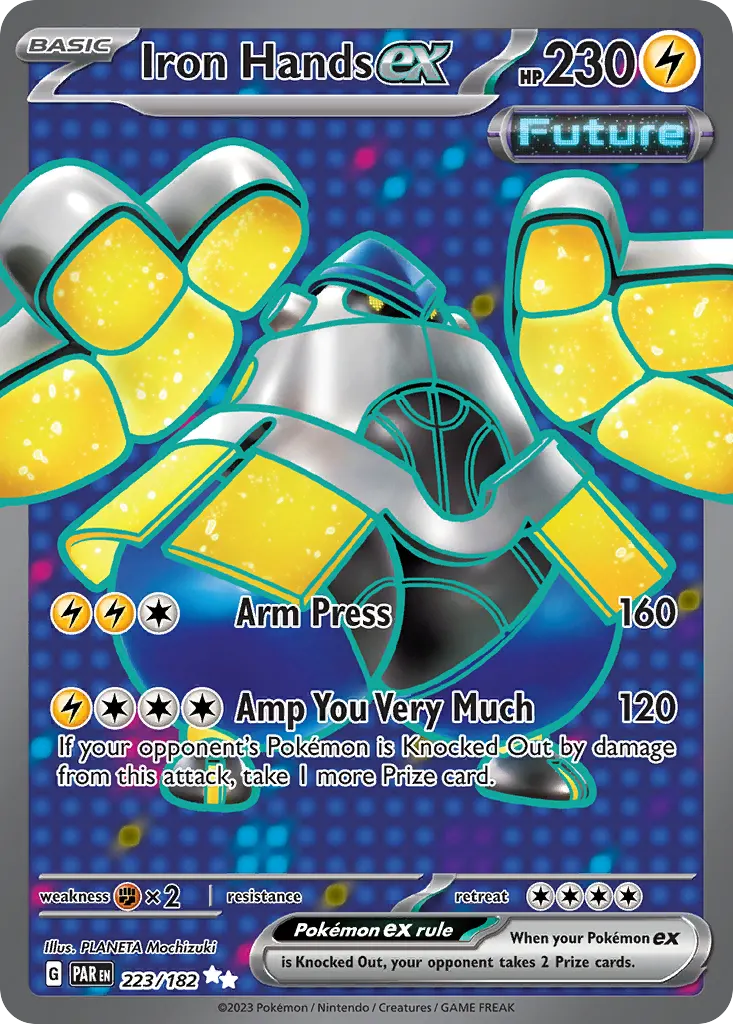 Iron Hands ex — Paradox Rift 223 Pokémon card