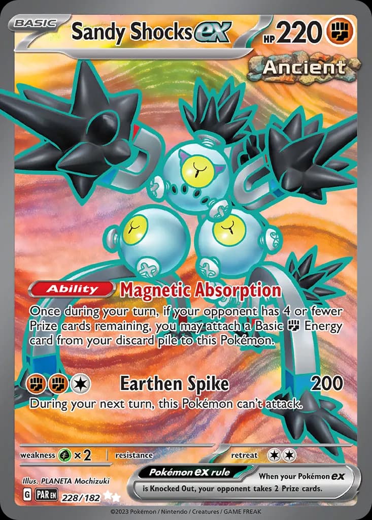 Sandy Shocks ex — Paradox Rift 228 Pokémon card