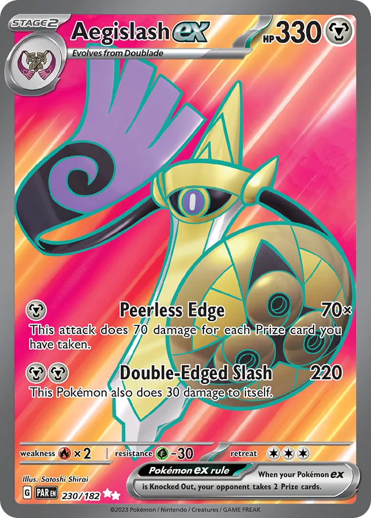 Aegislash ex — Paradox Rift 230 Pokémon card