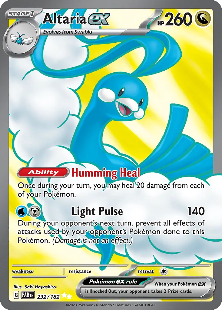 Altaria ex — Paradox Rift 232 Pokémon card