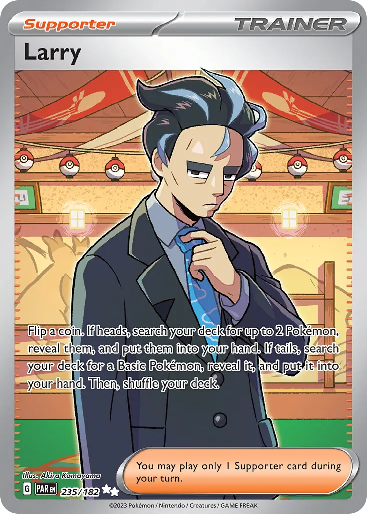 Larry — Paradox Rift 235 Pokémon card