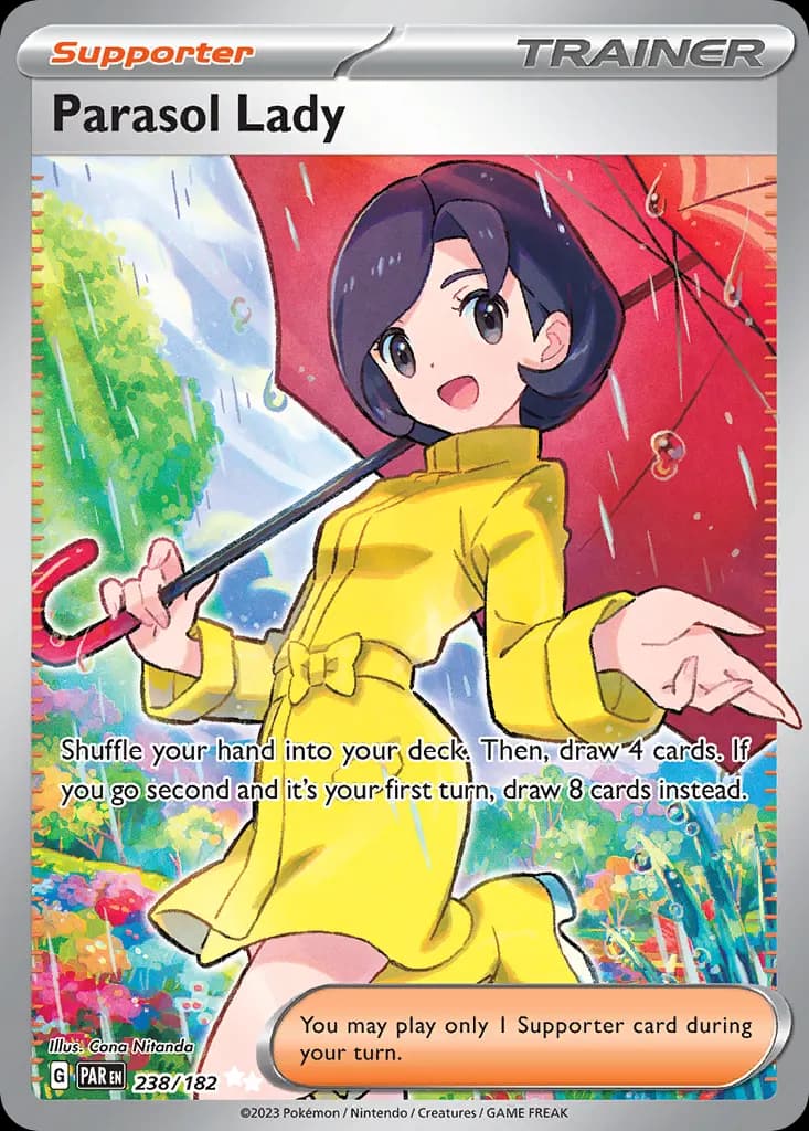 Parasol Lady — Paradox Rift 238 Pokémon card