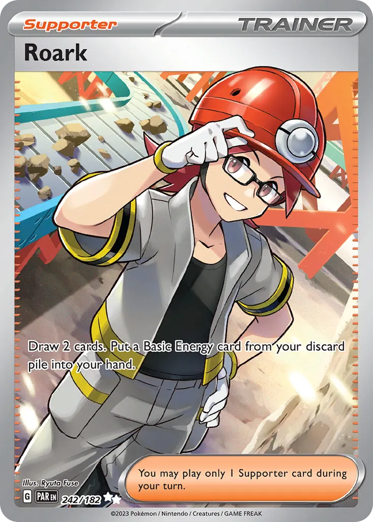 Roark — Paradox Rift 242 Pokémon card