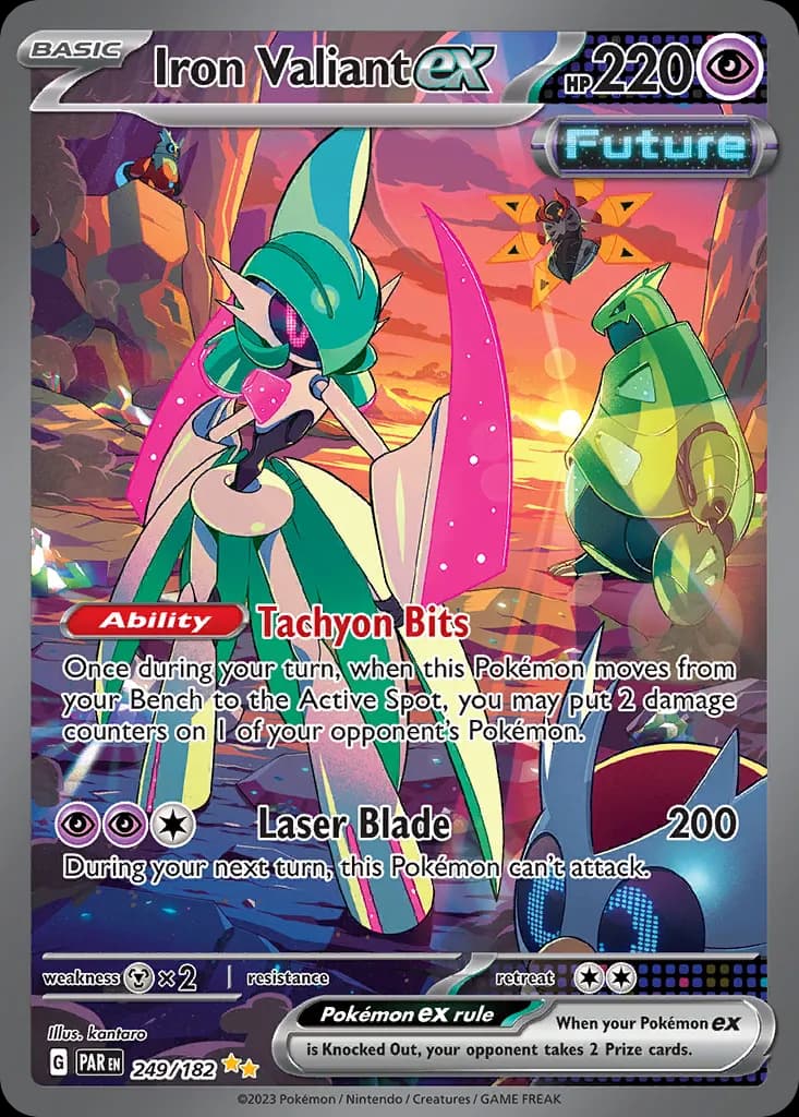 Iron Valiant ex — Paradox Rift 249 Pokémon card