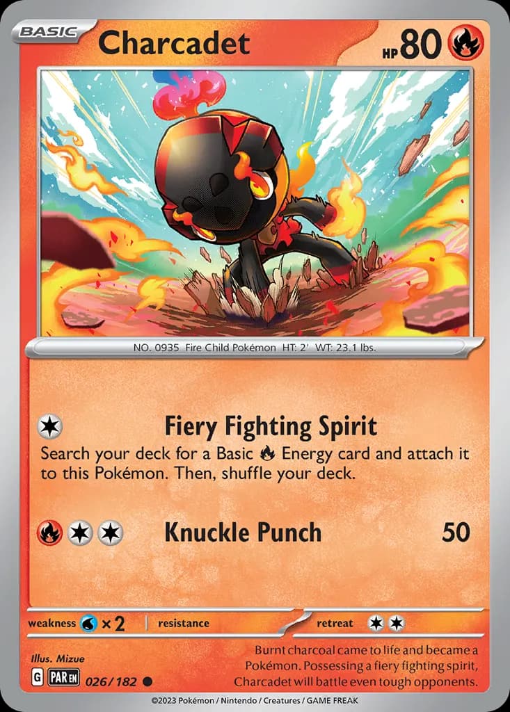 Charcadet — Paradox Rift 26 Pokémon card