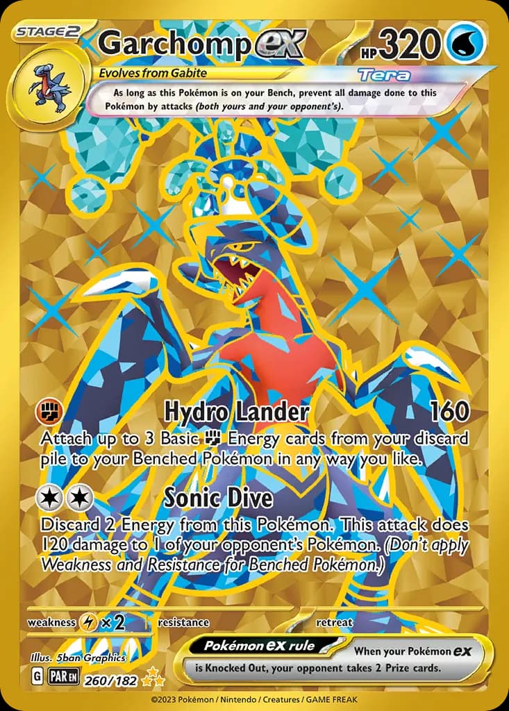 Garchomp ex — Paradox Rift 260 Pokémon card