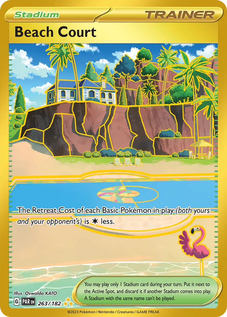 Beach Court — Paradox Rift 263 Pokémon card