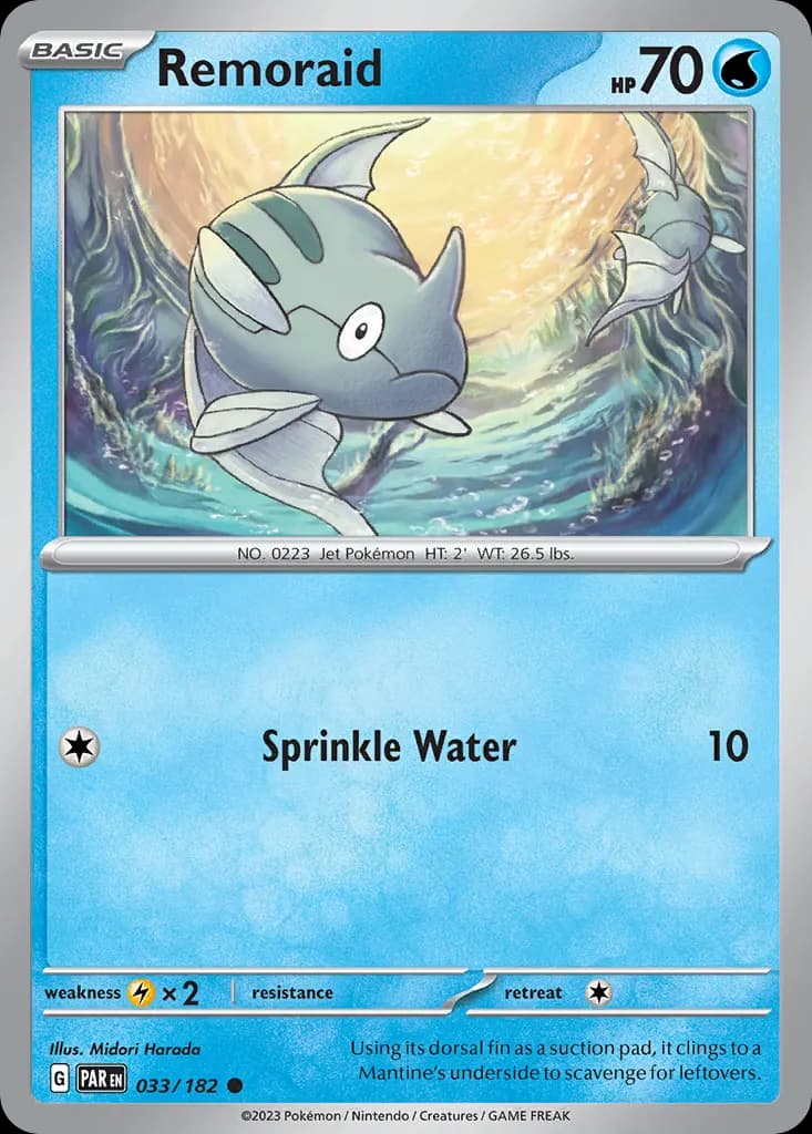 Remoraid — Paradox Rift 33 Pokémon card