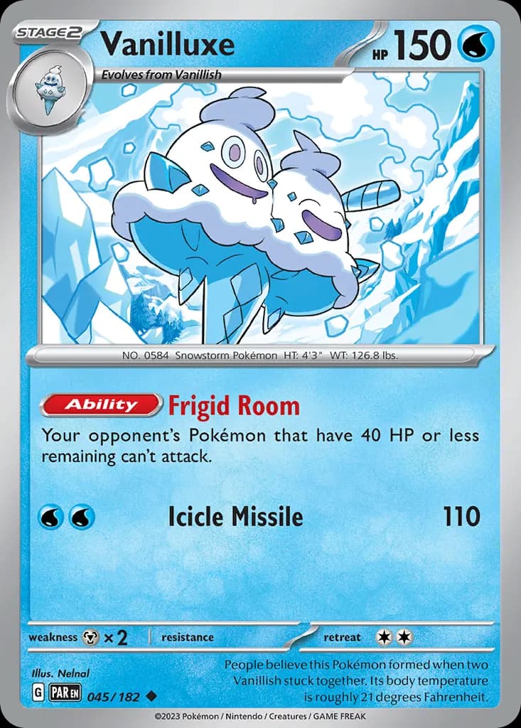 Vanilluxe — Paradox Rift 45 Pokémon card