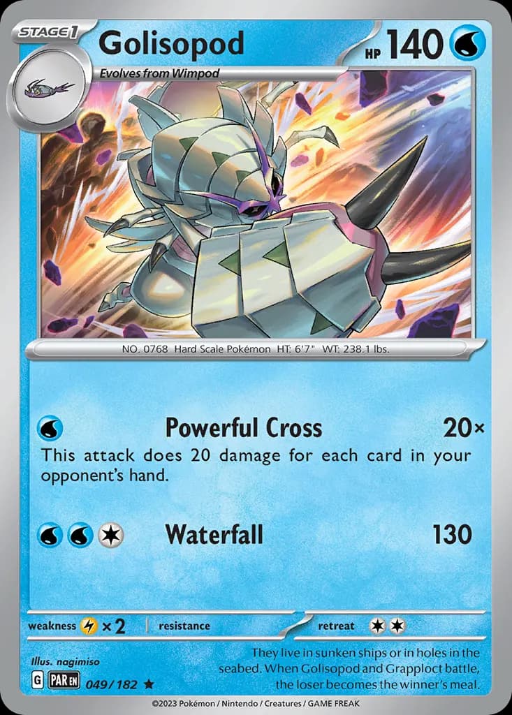 Golisopod — Paradox Rift 49 Pokémon card