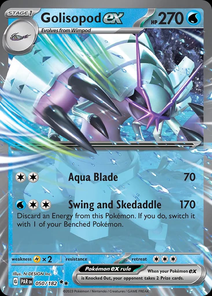 Golisopod ex — Paradox Rift 50 Pokémon card