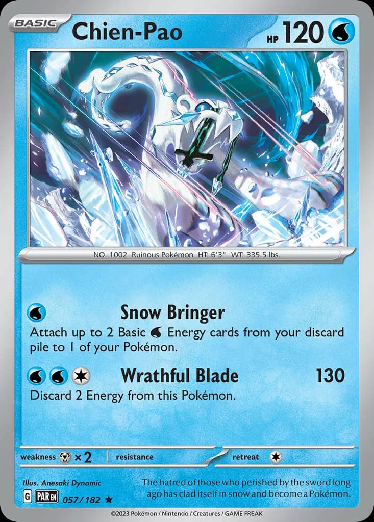 Chien-Pao — Paradox Rift 57 Pokémon card