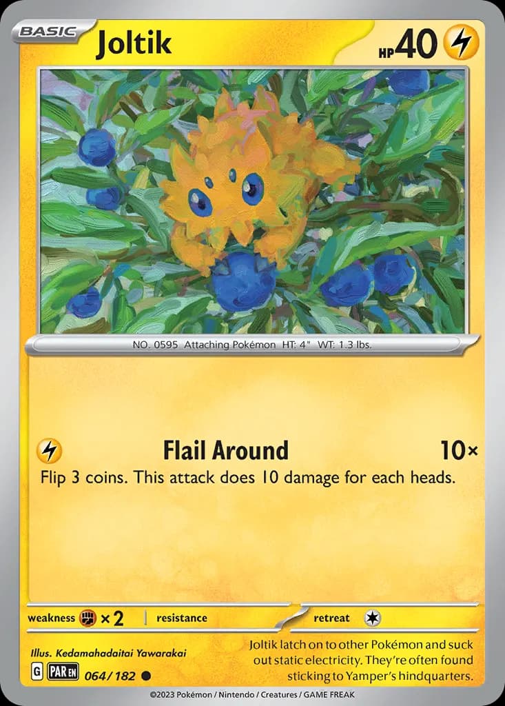 Joltik — Paradox Rift 64 Pokémon card