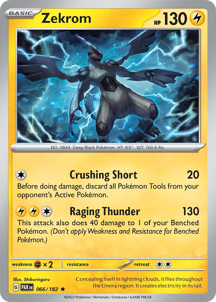 Zekrom — Paradox Rift 66 Pokémon card