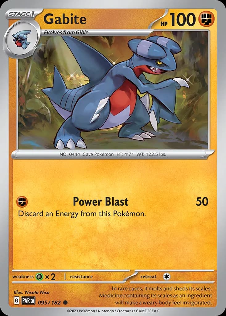 Gabite — Paradox Rift 95 Pokémon card