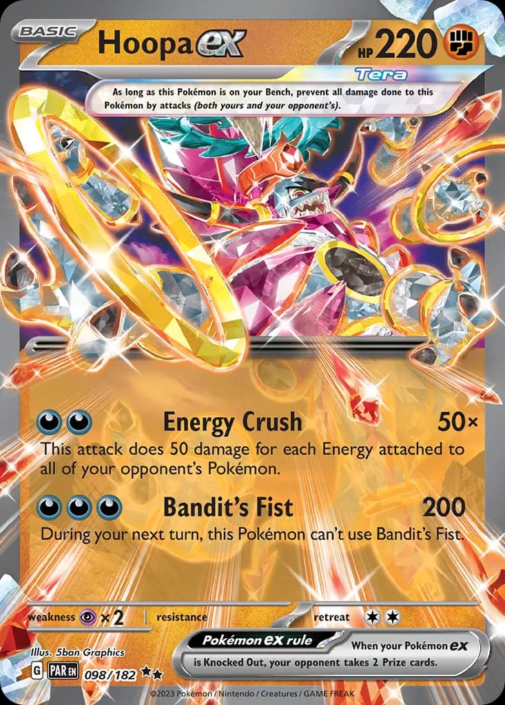 Hoopa ex — Paradox Rift 98 Pokémon card