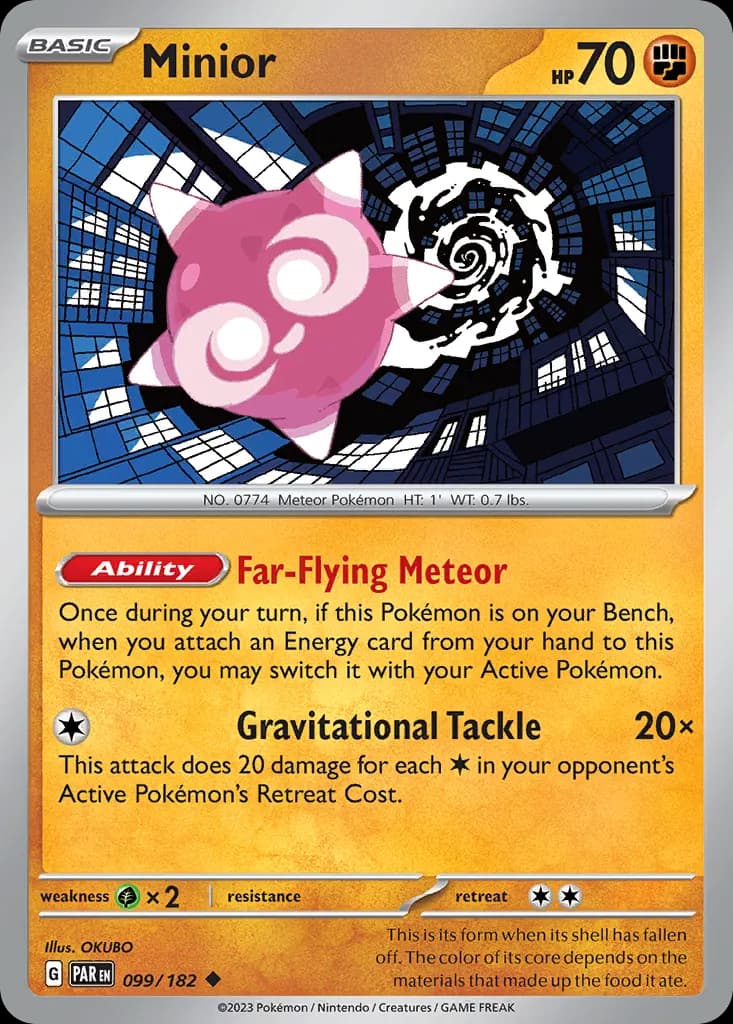 Minior — Paradox Rift 99 Pokémon card