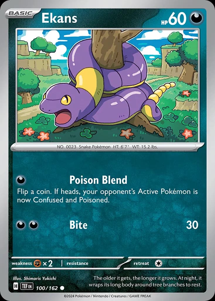 Ekans — Temporal Forces 100 Pokémon card
