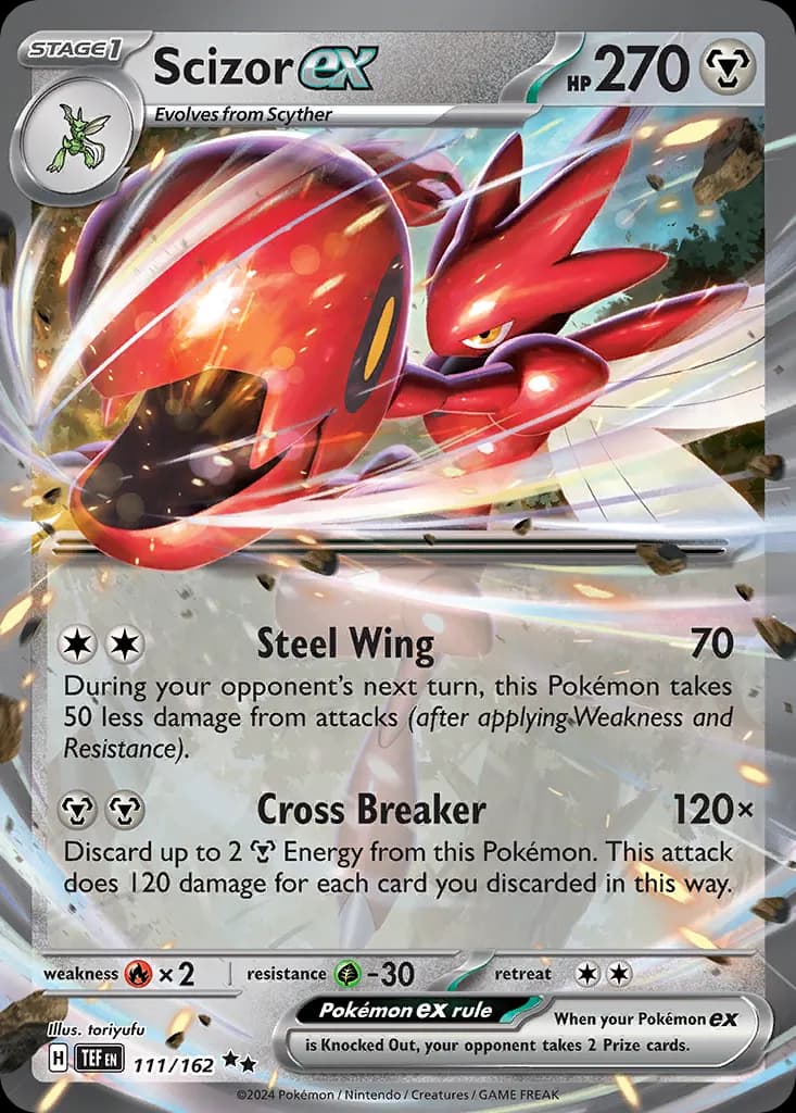 Scizor ex — Temporal Forces 111 Pokémon card
