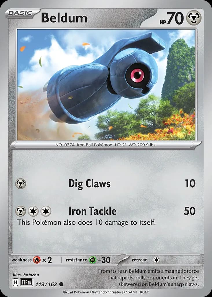 Beldum — Temporal Forces 113 Pokémon card