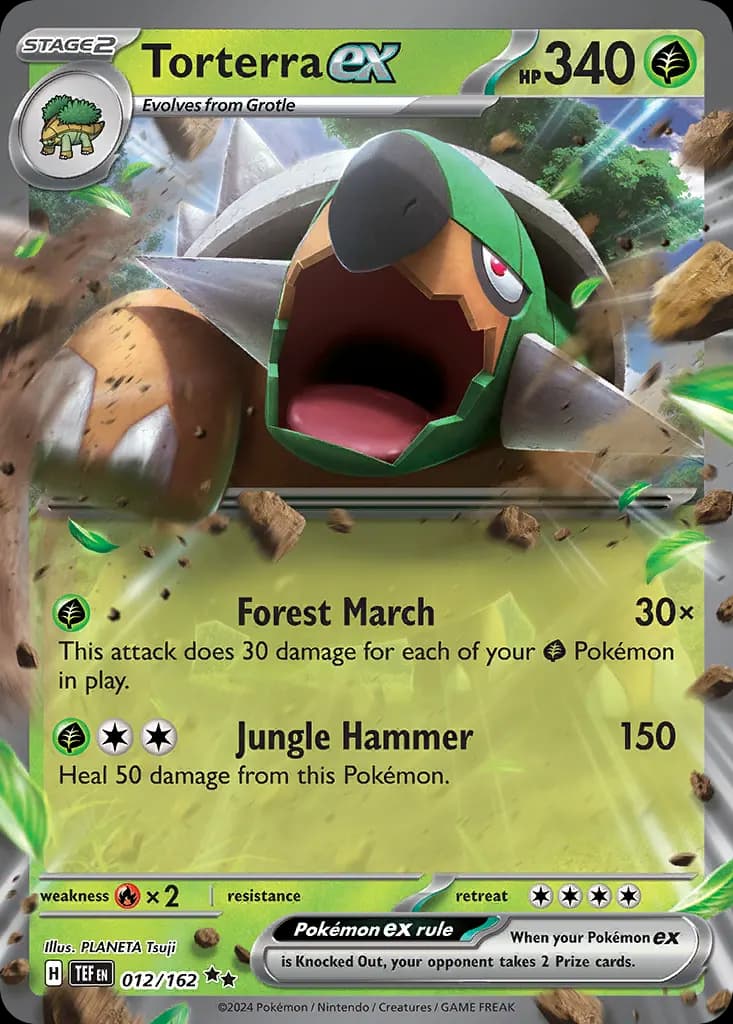 Torterra ex — Temporal Forces 12 Pokémon card