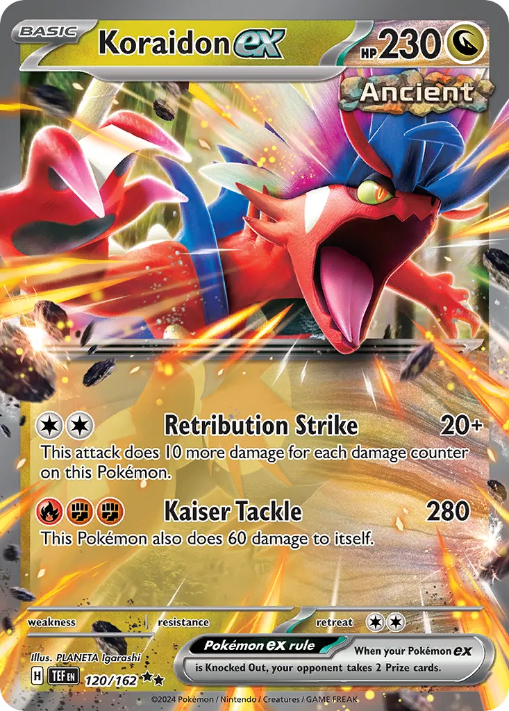 Koraidon ex — Temporal Forces 120 Pokémon card