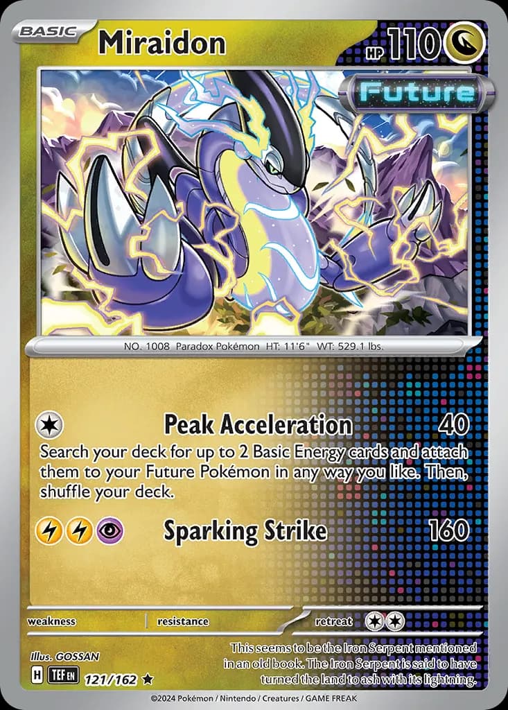 Miraidon — Temporal Forces 121 Pokémon card