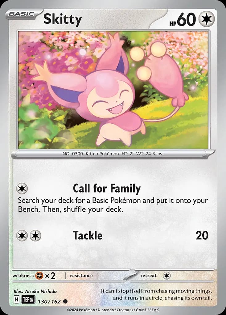 Skitty — Temporal Forces 130 Pokémon card