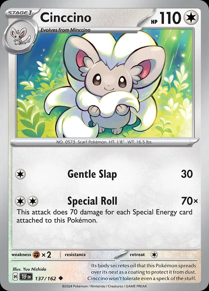 Cinccino — Temporal Forces 137 Pokémon card